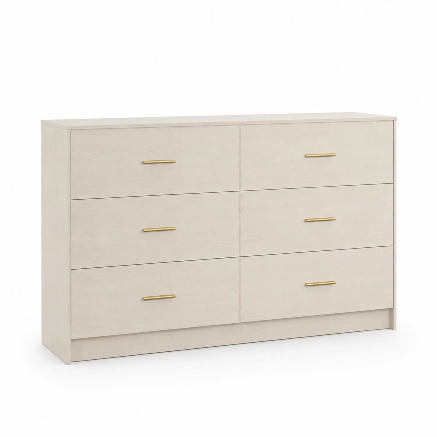 Cajonera de Madera Contrachapada con 6 Cajones Marfil
