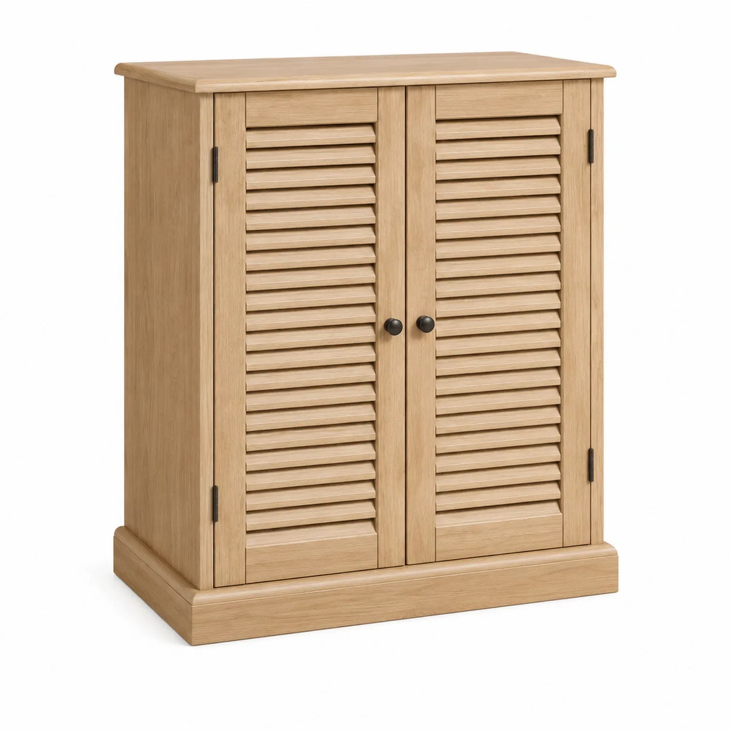 Armario de Madera de Roble con Puertas Ventiladas 80x100x35 cm