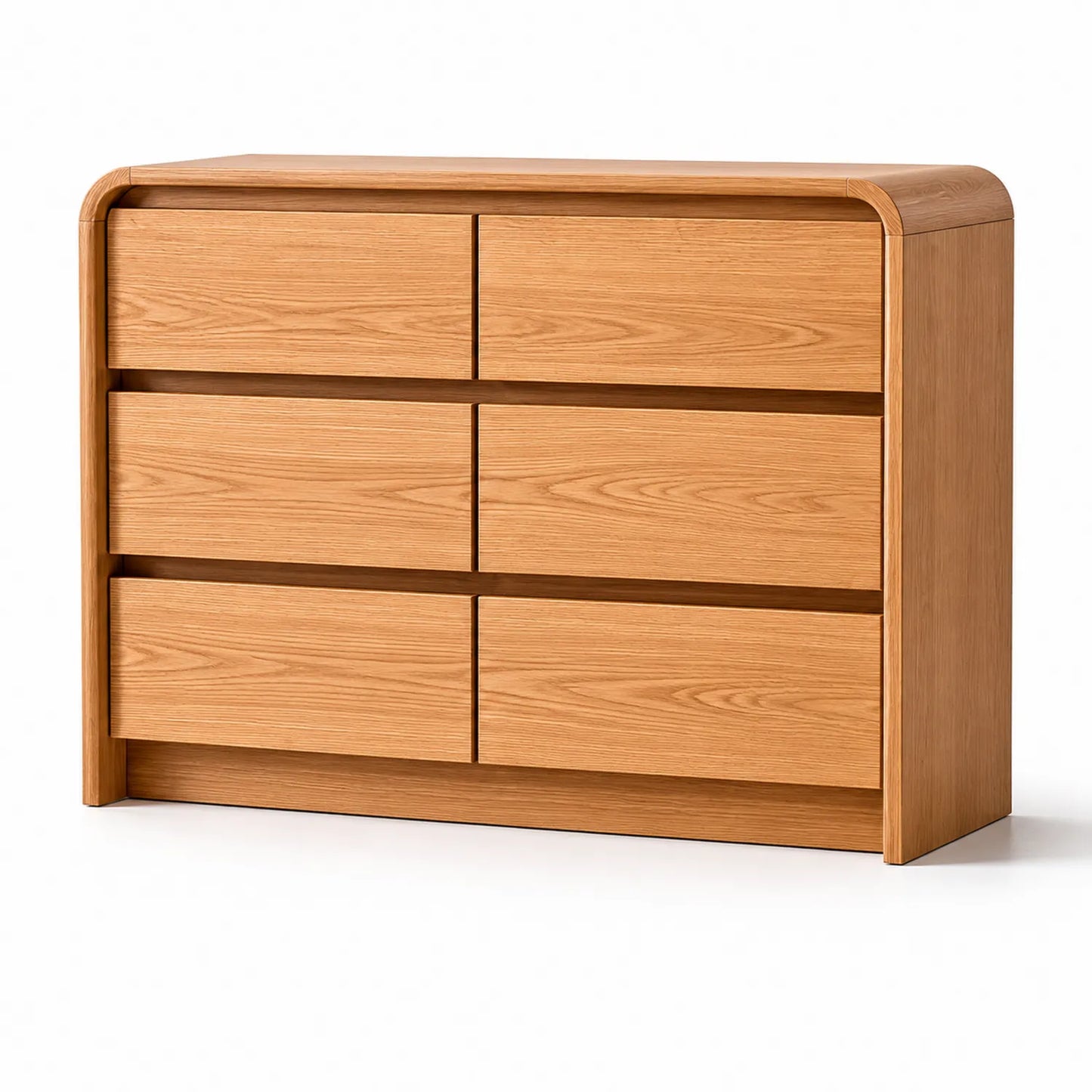 Cajonera de Madera de Roble con 6 Cajones 120x40x80cm