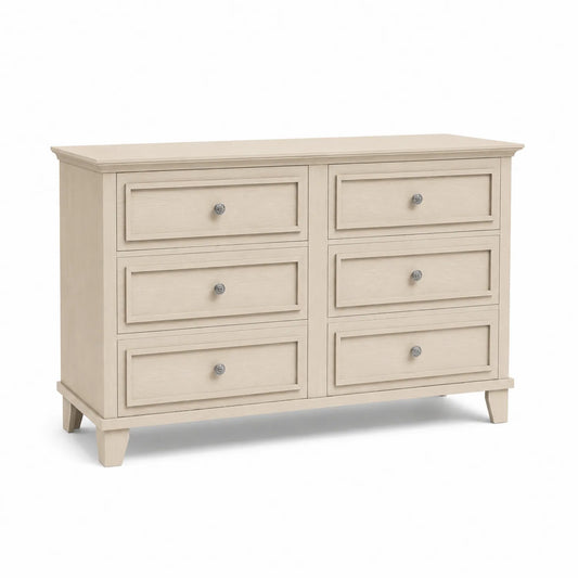 Cajonera de Madera de Pino 6 Cajones Beige