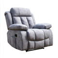 Recliner Chair Fabric Upholstery 100cm x 90cm x 80cm - Light Gray - Modern Design