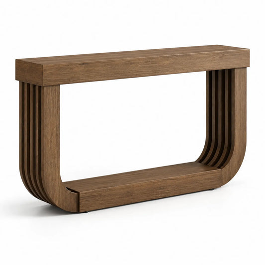 Mesa consola de madera marrón 120x80x30 cm