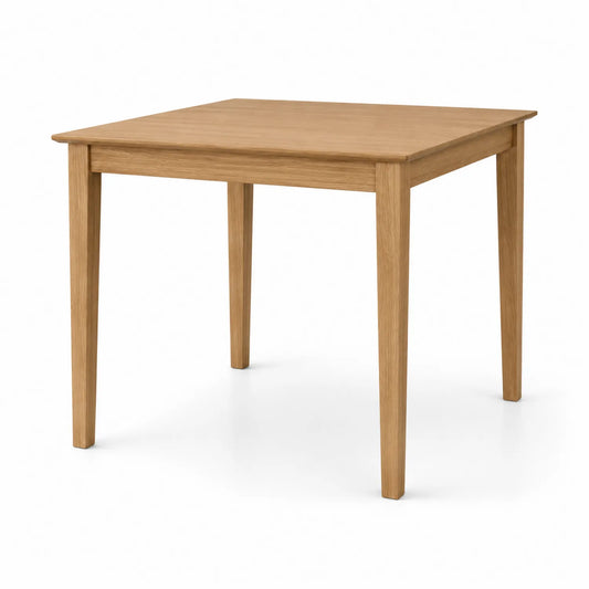 Mesa de comedor cuadrada de madera