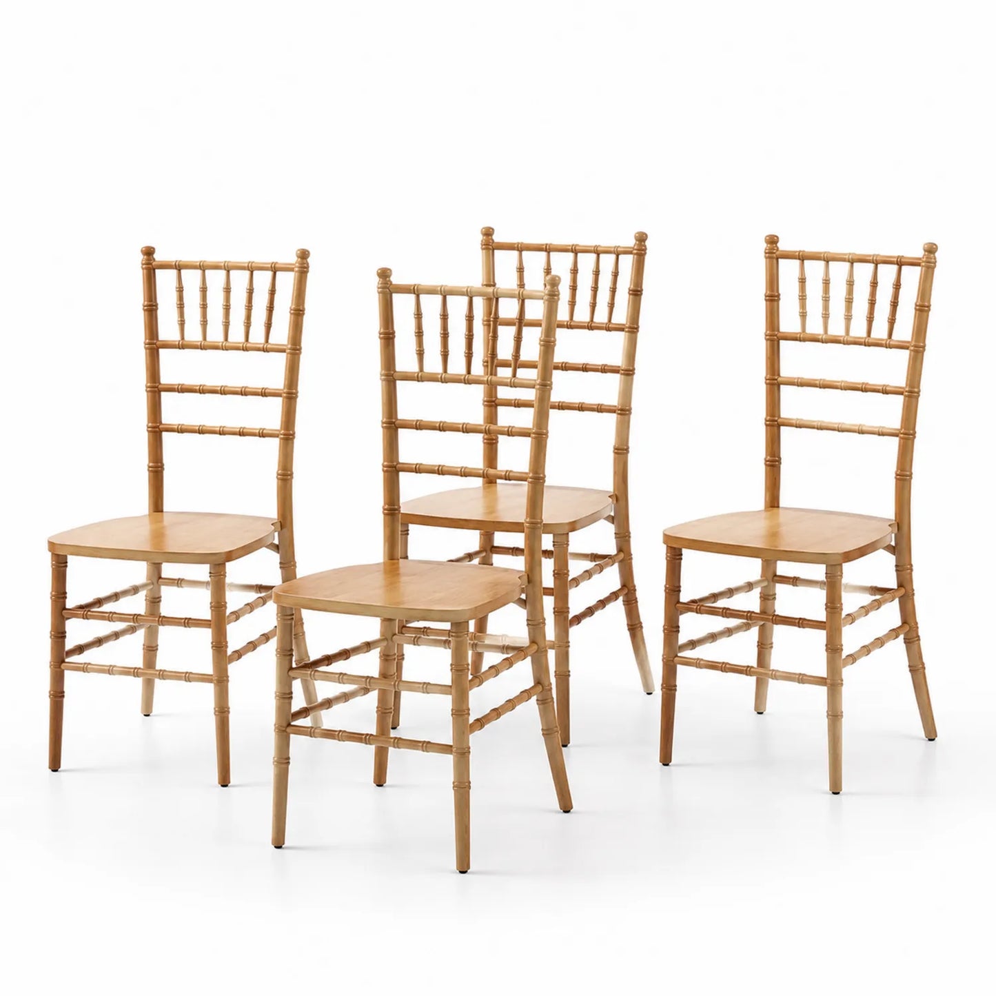 Conjunto de 4 sillas de madera de haya