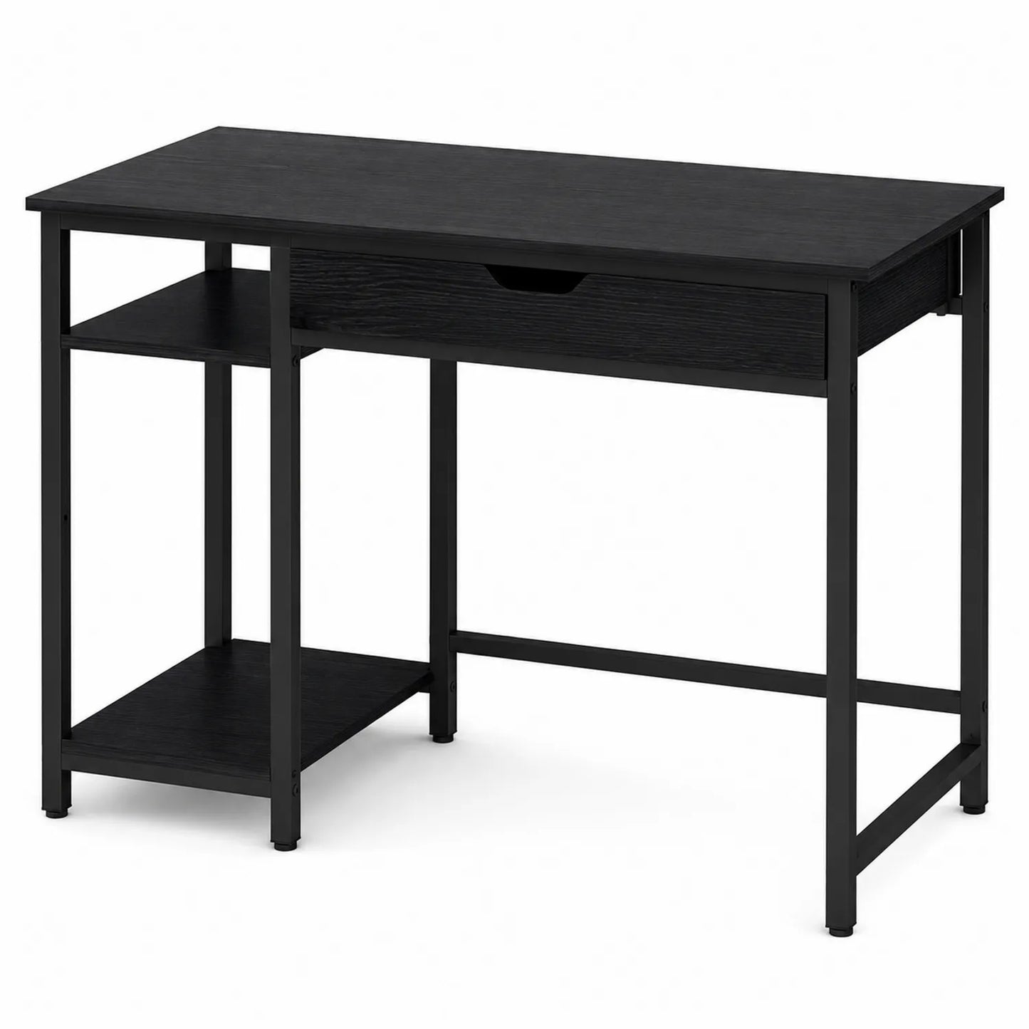Escritorio de MDF y Metal Negro
