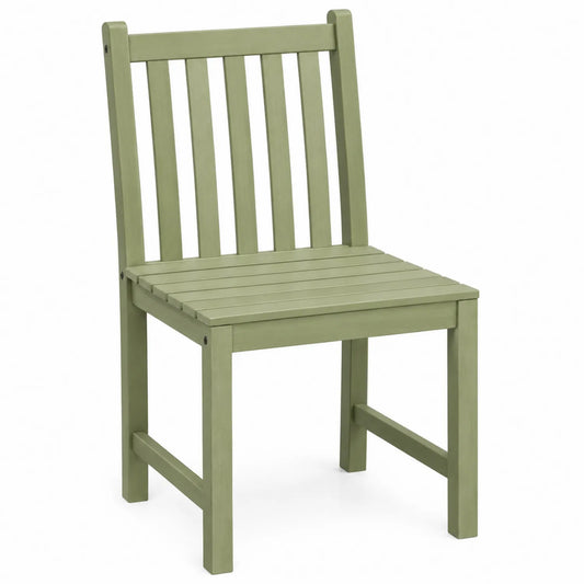 Silla de Madera de Acacia Verde para Exterior